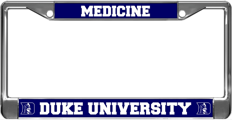 Duke Medicine - Standard Metal Car License Plate Frame (Ch)